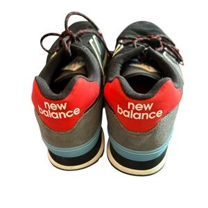 New Balance 574 Black Red Sneakers Men's‎ Size 10.5 Classic Casual Shoes